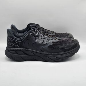 HOKA ONE ONE CLIFTON LS BLACK / ASPHALT SUEDE RUNNING SHOES